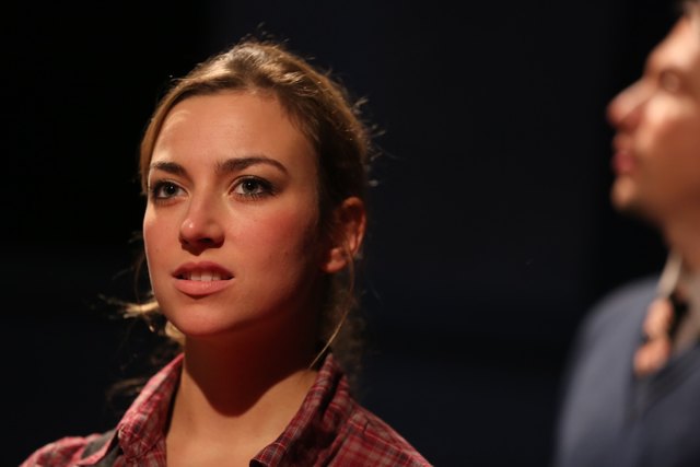 Samantha Steppan bei den Proben zum Stück. | Foto: Barbara Pálffy