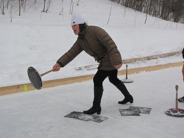 Veronika aus Annaberg zielt genau!