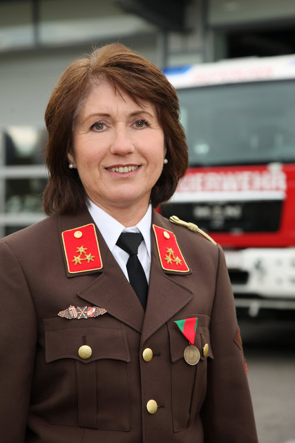 erste Kommandantin in OÖ HBI Monika Leidinger
