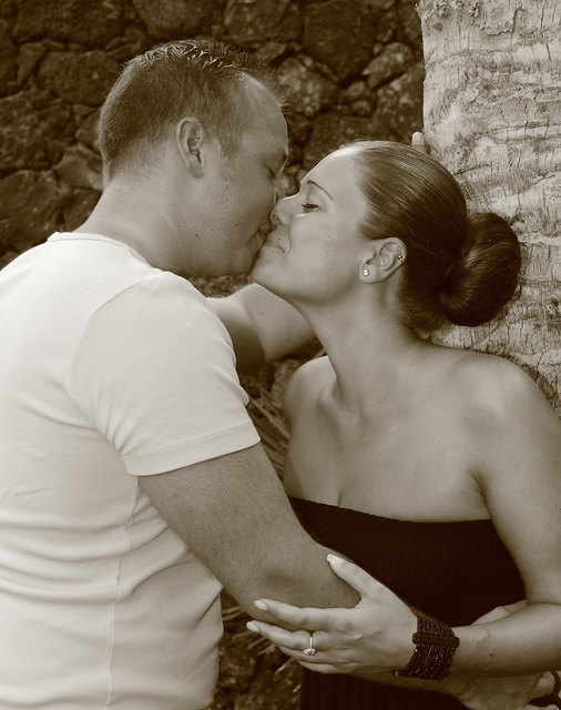 Mein Schatz und ich in Fuerteventura bei unserem ersten Urlaub.