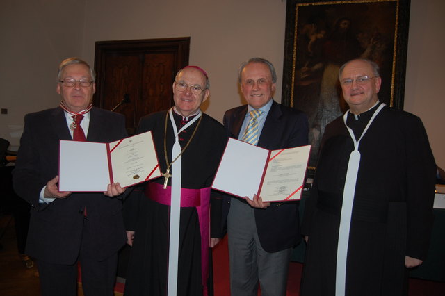 Rudolf Pacik, Abt-Primas Bernhard Backovsky, Josef Höchtl und Andreas Redternbacher | Foto: Zippel