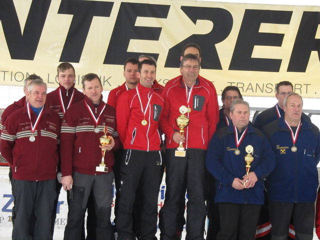 LM 2013   Das Spitzen Trio  vl. 2. EV.Breitenbach II,  Die Landesmeister 2013  EV. Tirol, Rang 3.  EV. Pfaffenhofen I.