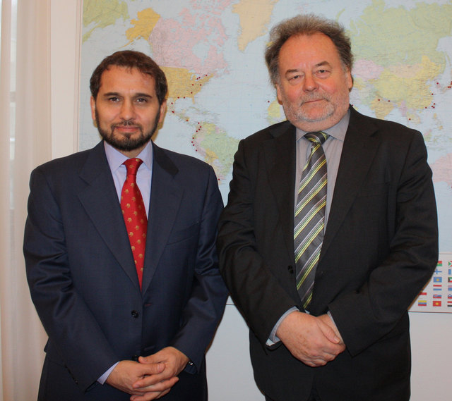 Prinz Mired Raad Al Hussein und Friedrich Roithmayr, Vizerektor für Internationales | Foto: JKU