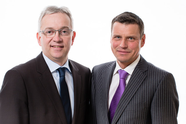Die beiden Vorstandsvorsitzenden der Volksbank Schärding Gerhard Haidinger (l.) und Richard Ecker. | Foto: privat