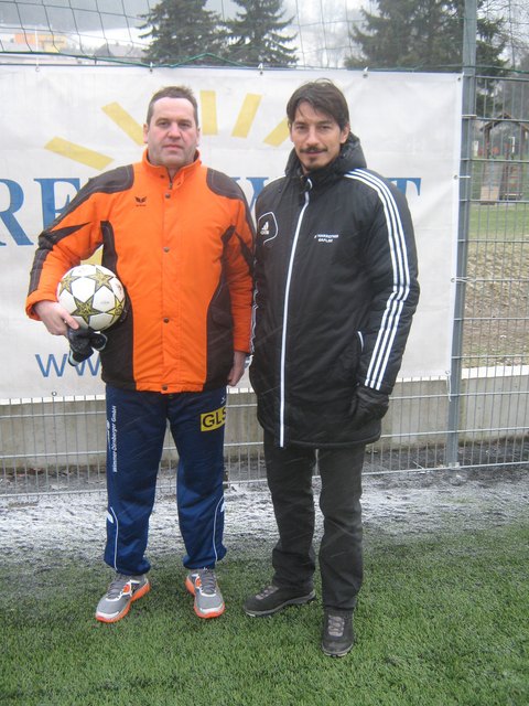 Neo-Coach Jörg Renner mit Gaflenz-Coach Ivica Vastic. | Foto: Lausegger