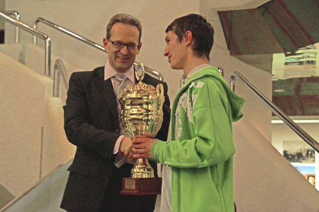 Simon Wieser, als junger Spieler schon bei den U19 und jetzt bei den Herren Tiroler Meister!