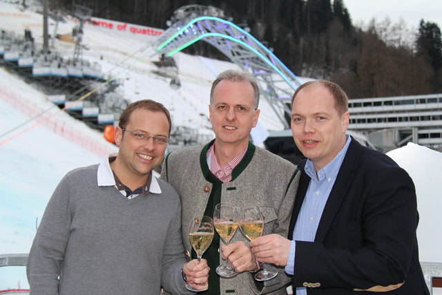 Jürgen Penzenleitner (Weiturm), Hermann Egger (Hohenhaus Tenne) und Johannes Roither (CUBUS) | Foto: Melanie Feilmayr