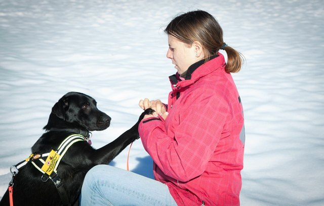 „Luka“mit seiner Trainerin Barbara Glatz | Foto: Konstantinov