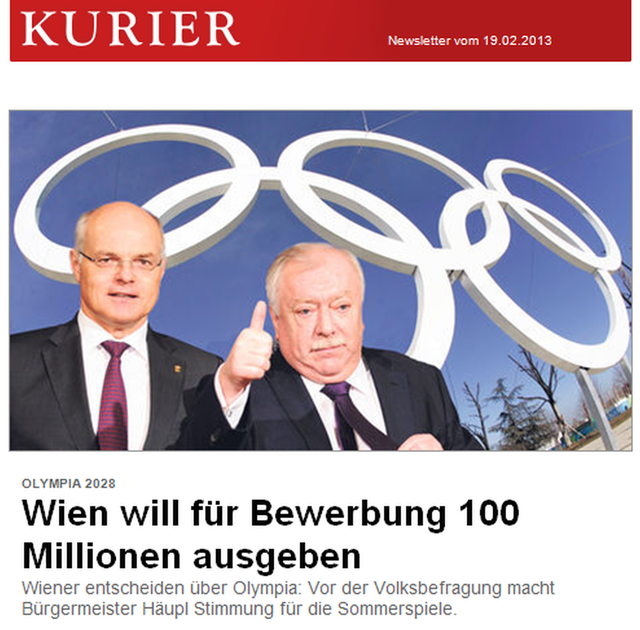 ohne kostenscheu, wir "sind" dabei!!!??? 100 Milionen zahlt der kleine Mann und das große Geschäft machen auch wieder die "Großen".