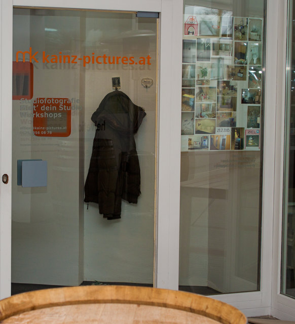 Der Eingang zum Fotostudio