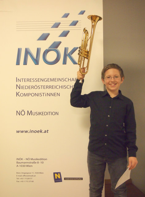 Felix Jagersberger gewann den ersten Preis beim INÖK Wettbewerb in Krems. | Foto: privat