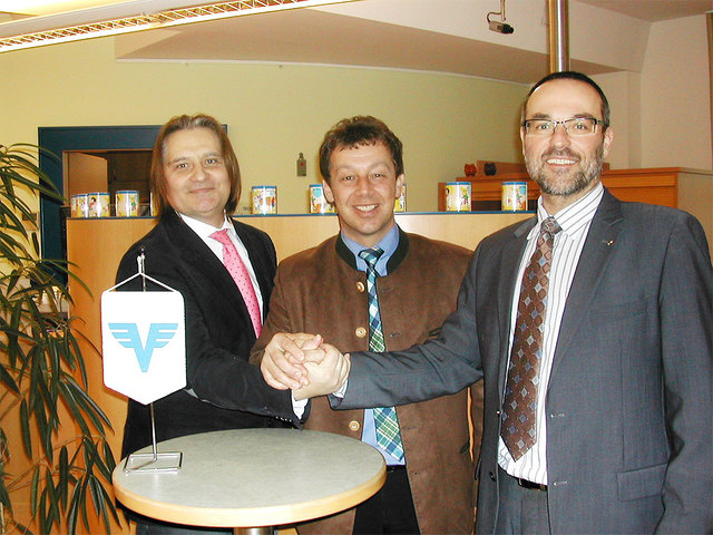 V. l.: Prok. Rudolf Grandits, Christian Diethard, Dir. Josef Tändl. | Foto: KK