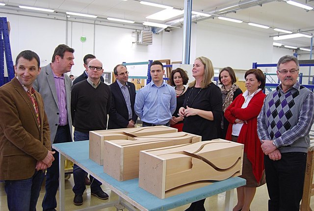 Die Mitglieder der Arbeitsgruppe Schule und Wirtschaft besuchten die Firma Josef Göbel in Fladnitz.