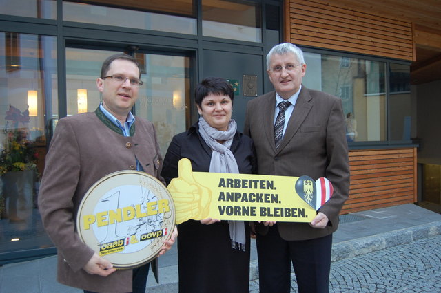 August Wöginger, Marianne Reininger und Johann Hingsamer.