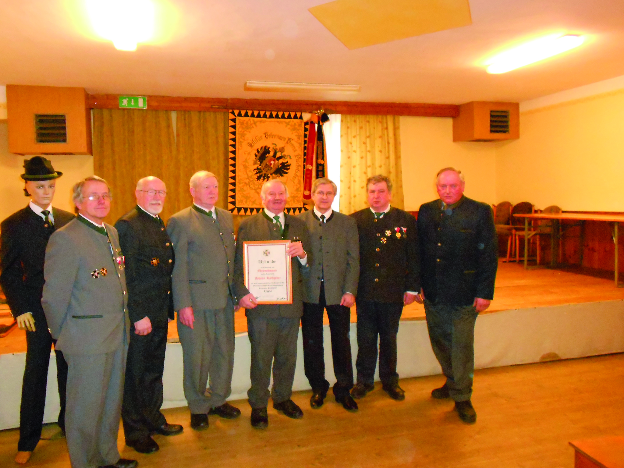 Johann Rathgeber ist "Ehrenobmann" Braunau