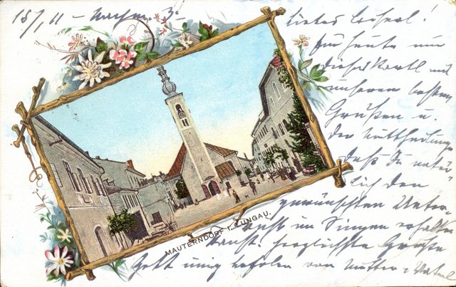 Grußkarte vom Jahre 1911