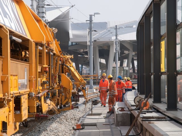 Neue Weichen werden auf den Zulaufstrecken zum Wiener Hauptbahnhof eingebaut. | Foto: ÖBB
