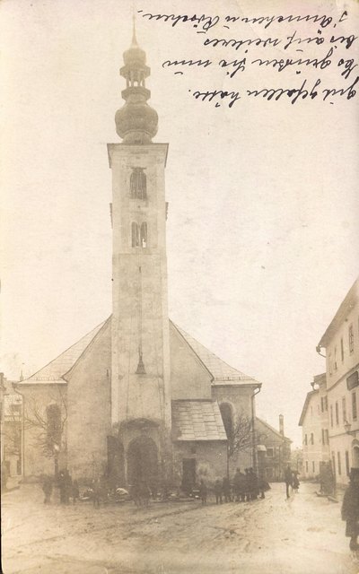 Kirche zum St. Bartholomäus, Glockentransport; 28.02.1917