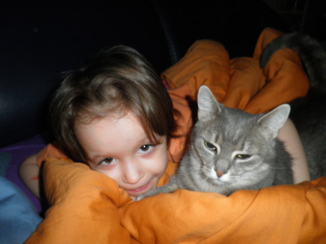 Doreen 3jahre mit unsere "Lady"