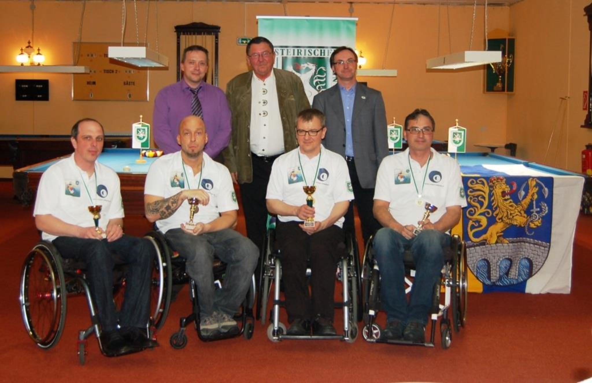 Erste BillardLandesmeisterschaft für Rollstuhlfahrer Bruck an der Mur