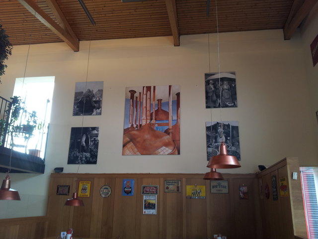 "Sudpfannen, Hommage an Brauerei" 190 x 155 cm, Acryl auf Leinwand