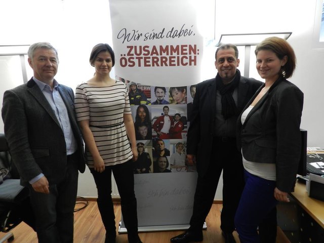 LAbg. Bgm. Peter Tschernko, Elisabeth Hütter, GR Maged Mansi, Michaela Grubmüller.
