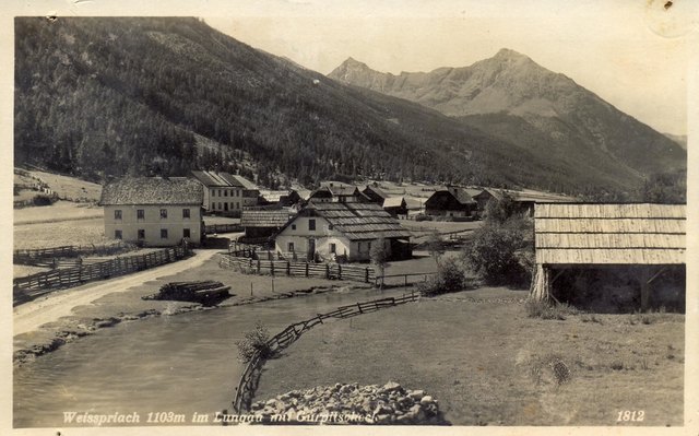 Eigener Scan - Weißpriach im Lungau mit Gurpitschegg (1929)-ohne CR-Verl.R.Wiatsohka,Wien