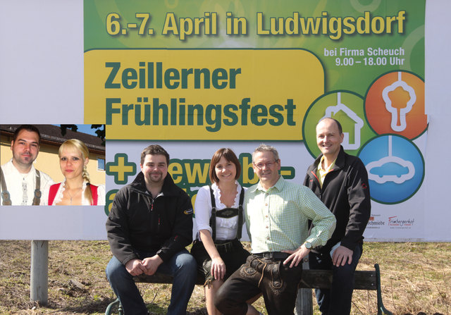 Karl Scheuch, Gabriele und Wolfgang Bruckner und Wolfgang Zeiner.