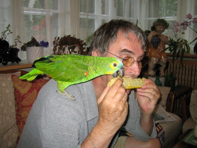 MAIS mit Herrchen - "lecker"!