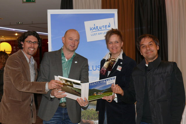 Begeistert waren R. Heuberger, Ch. Kresse, A. Legner und G. Mussnig (v.l.)