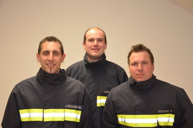 Der Goldtrupp Eschlried 4: Johann Landlinger, Andreas Gadermair, Christoph Hohensinn.