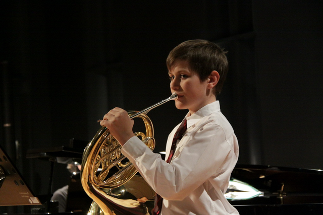 Jakob Kulmer am Horn. | Foto: Archiv der Musikschule Gleisdorf (3)