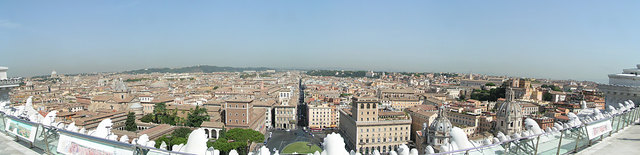 Das Panorama aus 6 Bilder zusammengestellt die ich von unserer Romreise 2011 gemacht habe