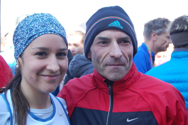 U23-Staatsmeisterin Anna Glack mit Vater Ernst Glack.