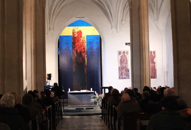 Valentin Omans Fastentuch in der Pfarrkirche Bad Eisenkappel | Foto: KK