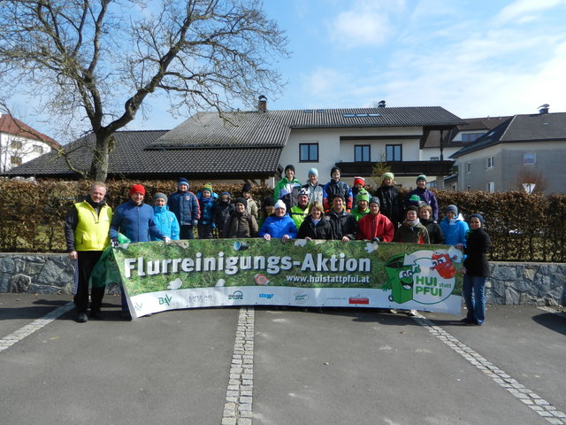 Die fleißigen Helfer vor Beginn der Aktion