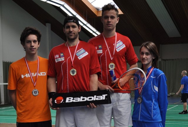 Medaillengewinner aus Klosterneuburg: Stefan Urban, Marcel Weigl, Lukas Trojan und Bettina Bugl.