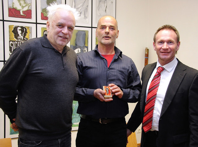 Kurt Palm, Christoph Köpf und der Köflacher Kulturstadtrat Walter Stückler