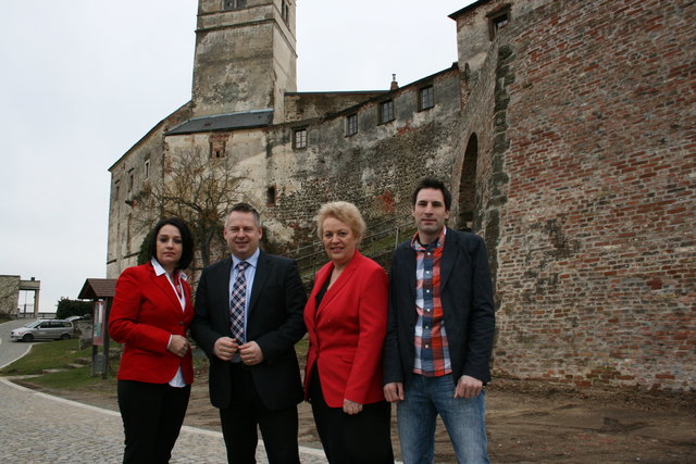 Sie wollen die SPÖ über 40 % bringen: Birgit Karner, Jürgen Schabhüttl, Verena Dunst und Martin Dujmovits (v.li.)