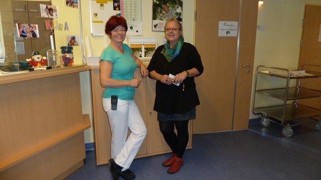 gespag-Betriebsrätinnen Irene Wittberger und Petra Laußermayr (Angestellte) vom LKH Steyr.