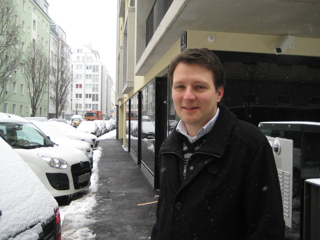 FP-Bezirkrat Vincent Holzleitner. "Für die Ahornergasse gibt es einen Antrag zur Erhaltung der Schrägparker".
