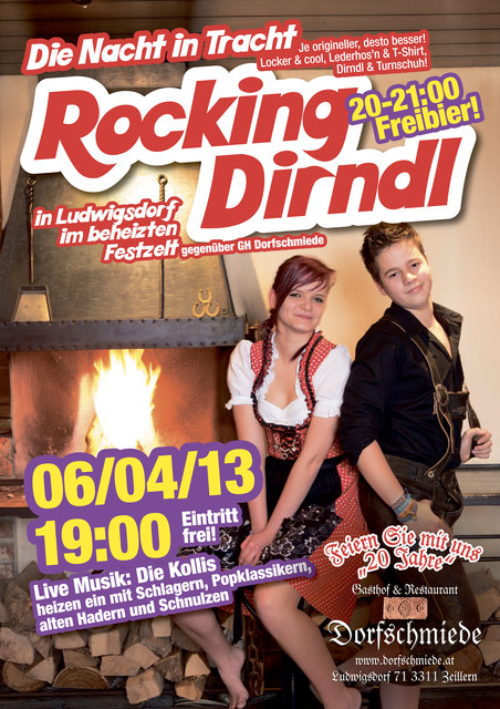 Im Festzelt in Ludwigsdorf erwartet die Besucher eine ganze Nacht in der Tracht.