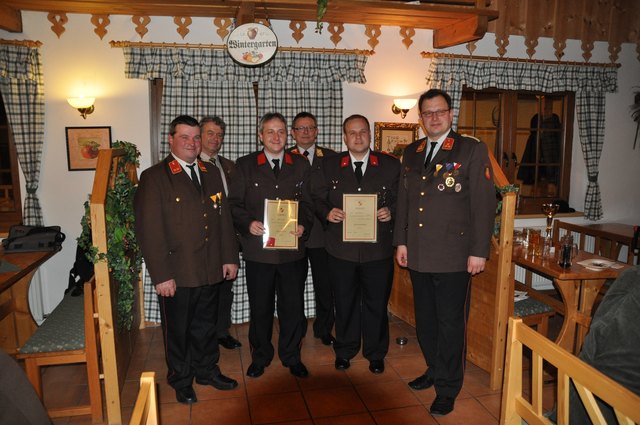 Die beförderten Kameraden