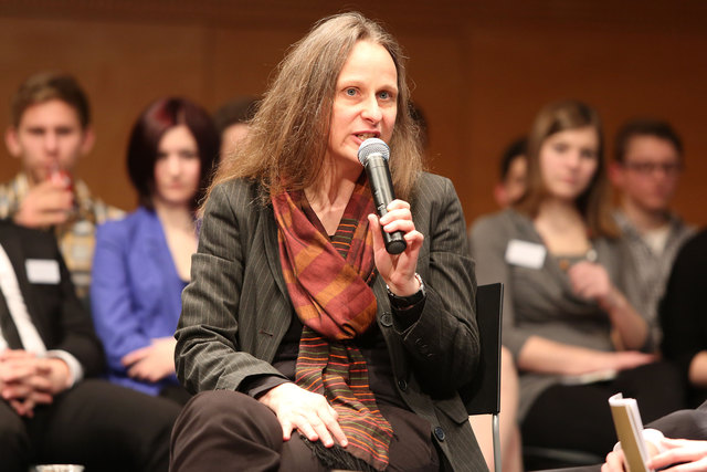 Beate Großegger hat sich vor ihrem Vortrag eingehend über den Bezirk informiert.