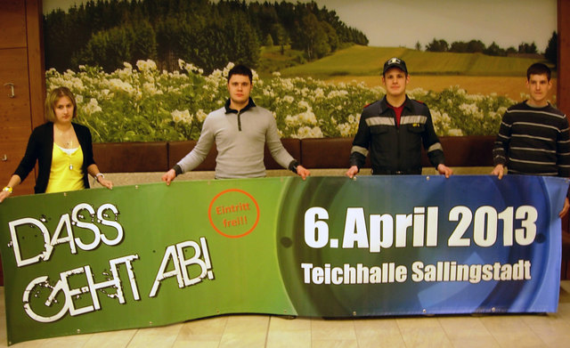 Michaela Kalch, Michael Hipp, Mathias Hipp und Stefan Wally (v.l.).