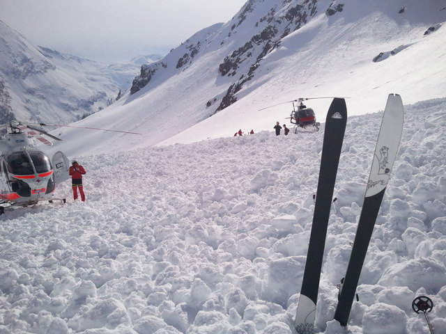 400 Meter lang und 100 Meter breit war das Schneebrett, das am Donnerstagnachmittag ein Leben fordert.
