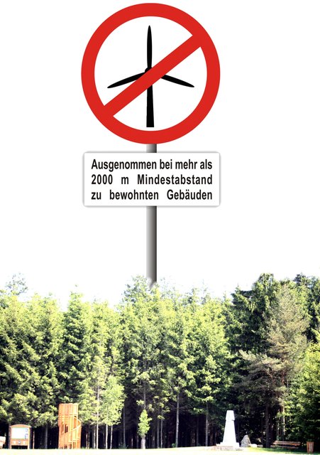 Windkraft-Kritiker fordern weiter 2000 Meter Mindestabstand.