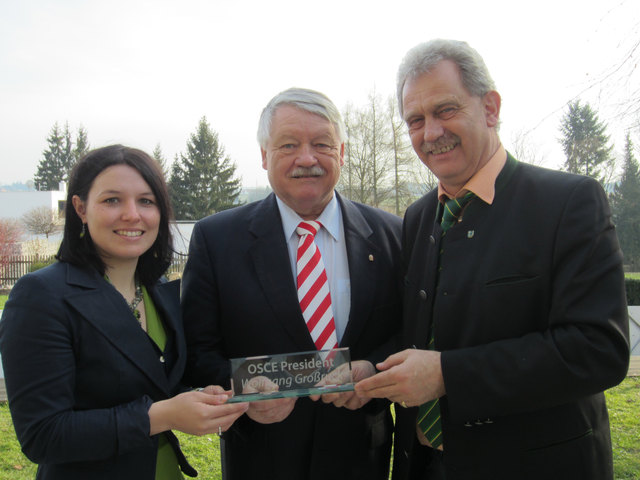 Sigrid Wiesinger, Wolfgang Großruck, Peter Oberlehner (v. l.).