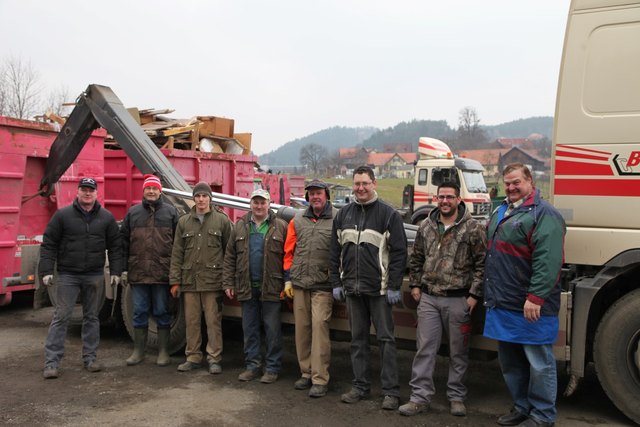 Die Hauptverantwortlichen am reibungslosen Ablauf des Müllfestes in Gundersdorf