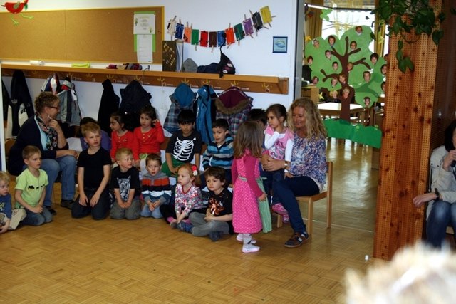 Als Dankeschön gab´s noch ein Lied für die Plattlerkinder